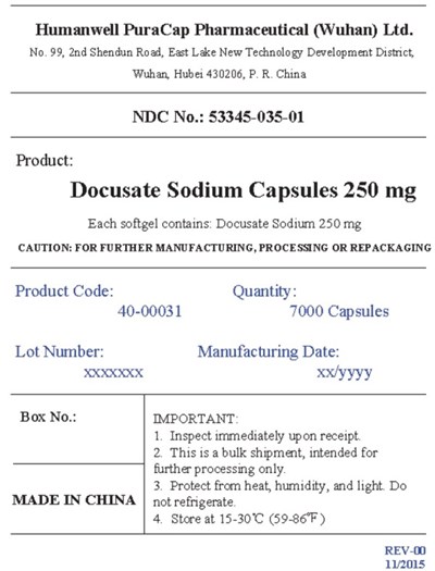 Dss 250 mg Bulk Label